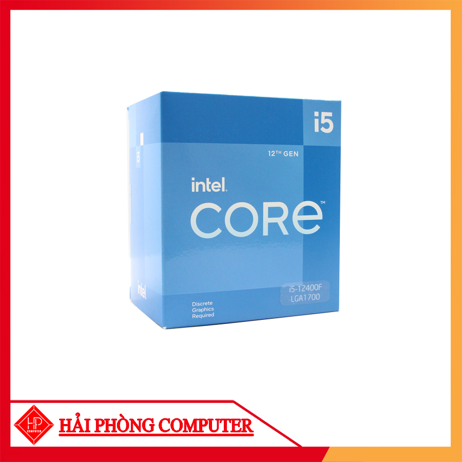 CPU INTEL CORE i5-12400F (Upto 4.4Ghz, 6 nhân 12 luồng)