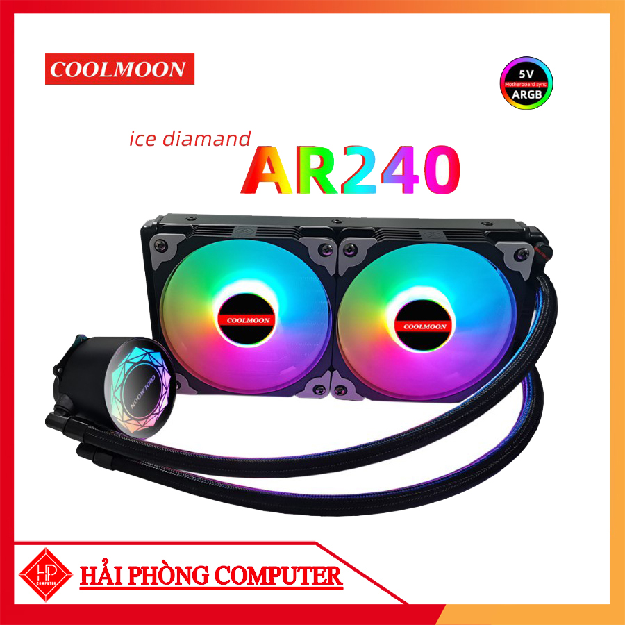 TẢN NHIỆT NƯỚC ALL IN ONE Coolmoon AR240 Led RGB