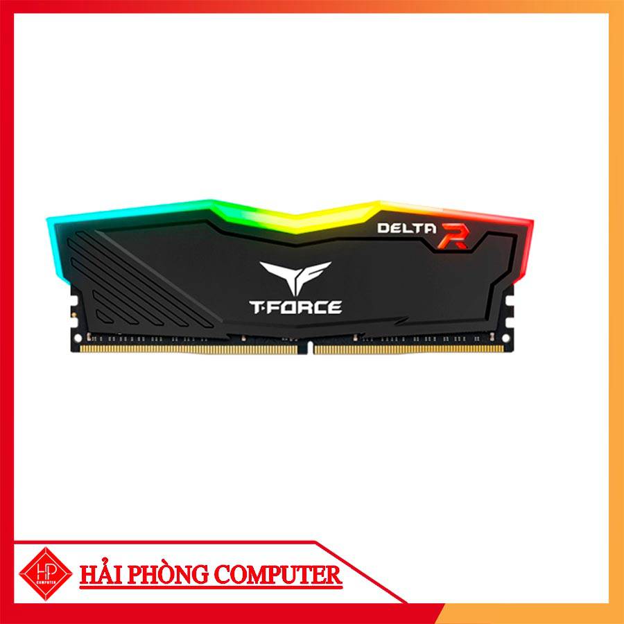 RAM TEAMGROUP 8GB (1X8G) T-FORCE DELTA RGB Black 3200MHZ