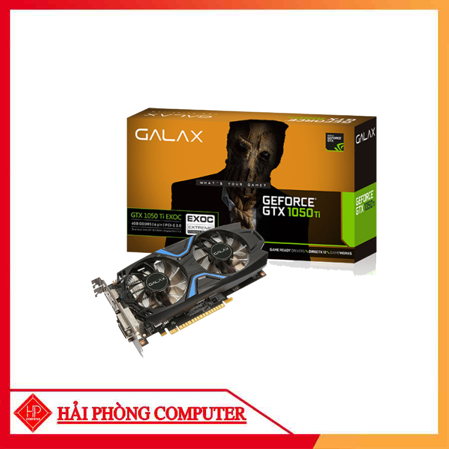 VGA Galax GTX 1050Ti EXOC 4G DDR5 (NVIDIA Geforce/ 4Gb/ DDR5/ 128Bit)