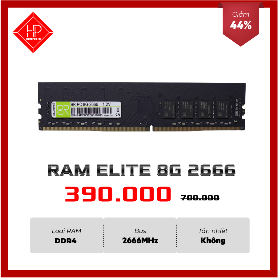 RAM DDR4 ELITE V 8G BUS 2666Mhz